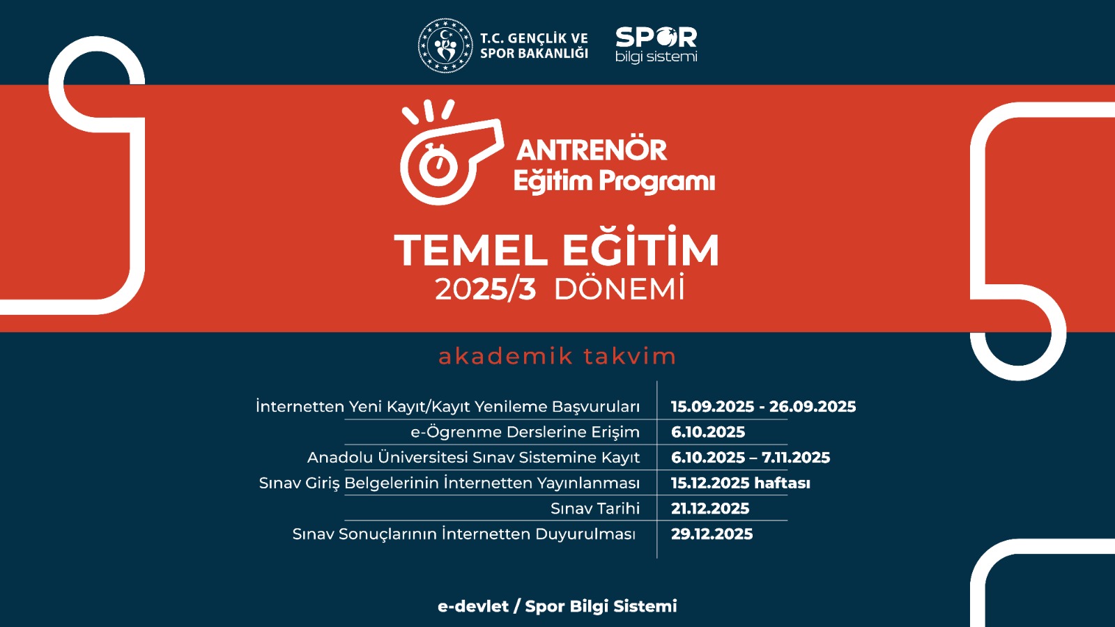 ANTRENÖR TEMEL EĞİTİM PROGRAMI