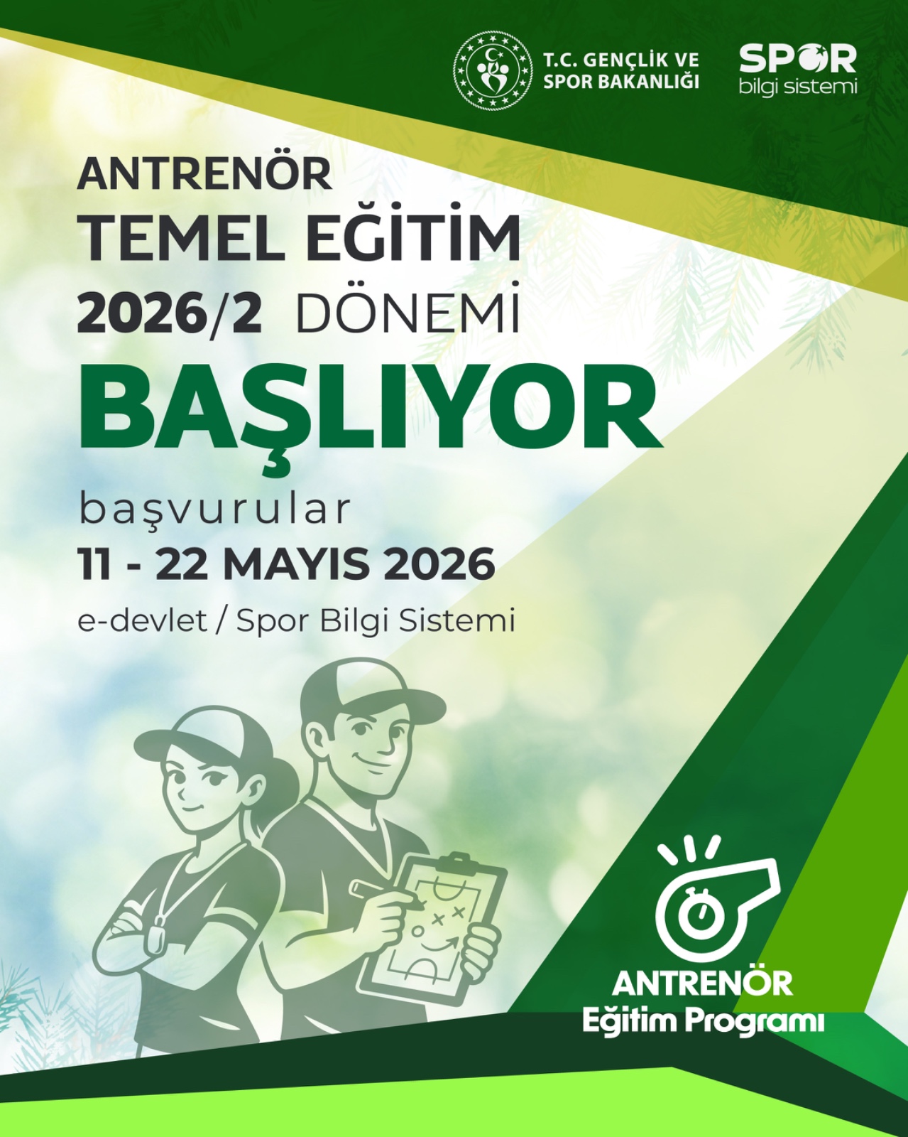 ANTRENÖR TEMEL EĞİTİM 2026/2 DÖNEMİ